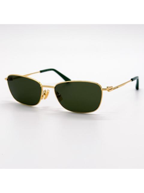 Bottega Veneta NEW BOTTEGA VENETA SUNGLASSES BV1300S 002 WOMEN GOLD/GREEN