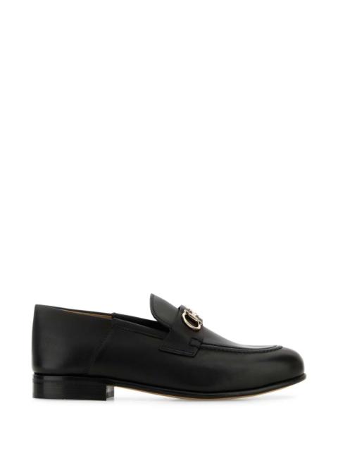 FERRAGAMO Salvatore Ferragamo Women Black Leather Ottone Loafers