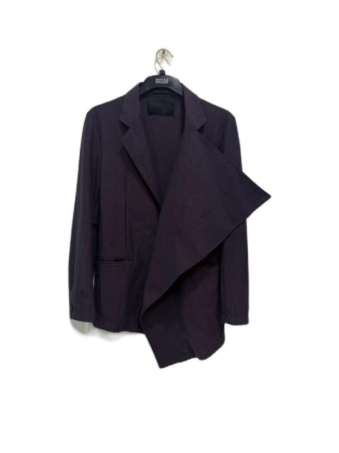 Prada Prada Mens Asymmetric Draped Blazer, Avant-Garde Size 52