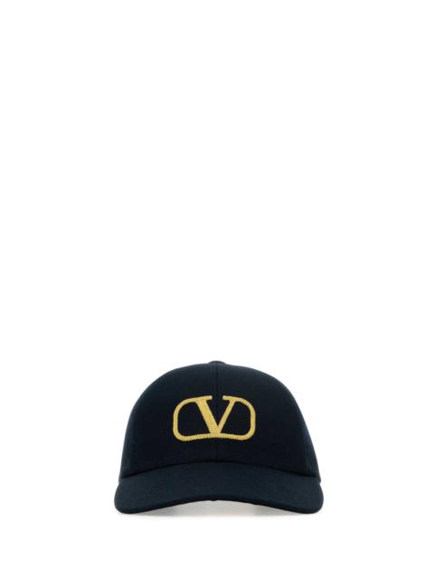 Valentino Garavani Women Black Cotton Baseball Cap
