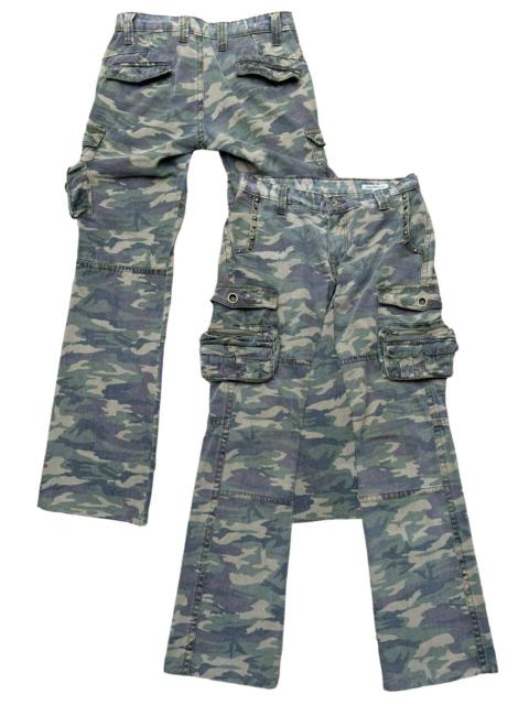 Other Designers semanticdesign - SD Bondage Flare Japan Multipocket Camo Lowrise Pants 31x33
