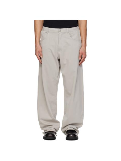 MM6 Maison Margiela Gray Drawstring Trousers