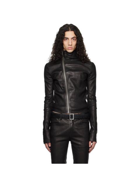 Rick Owens Black Temple Gary Leather Jacket