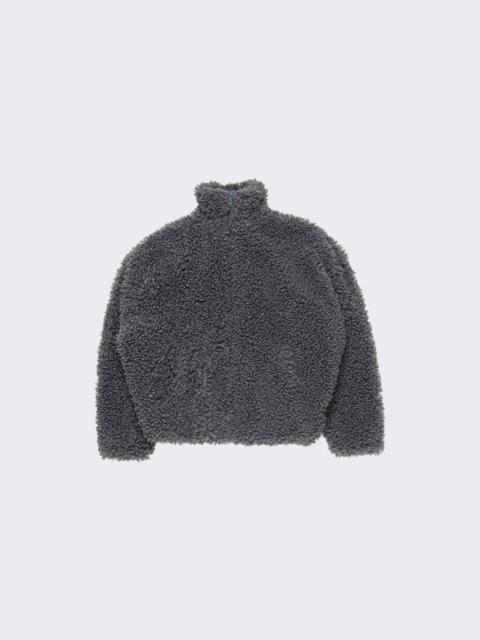 Acne Studios Faux Fur Bomber Jacket Carbon Grey