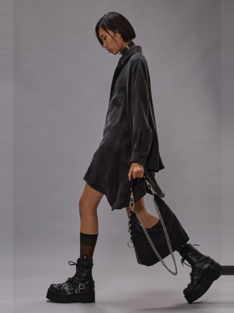 R13 DRAPED FRONT SHIRT