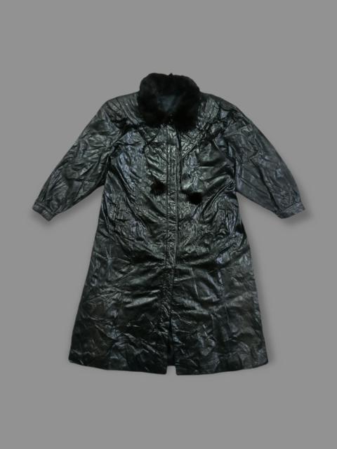 Rare💥 Vintage Alfur Fur Leather Trench Coats