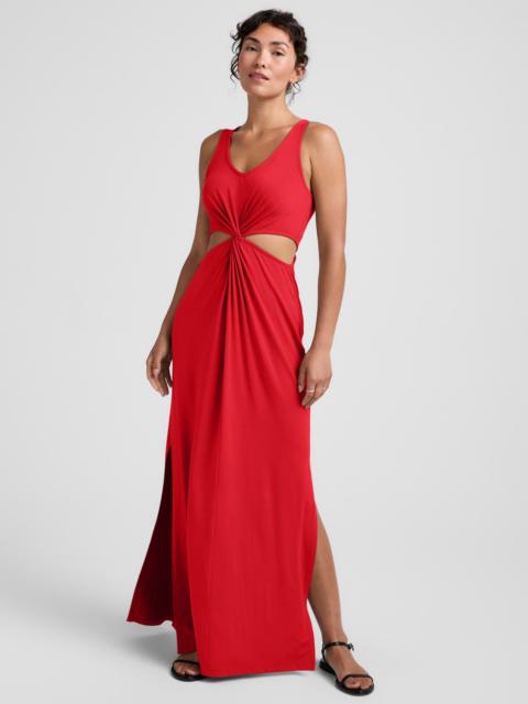 BEYOND YOGA Maxi Around The World Front Twist Dress