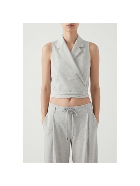Brunello Cucinelli Brunello Cucinelli Wolight Grey Sleeveless Shirt