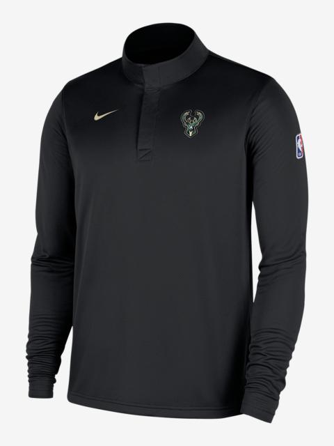 Nike Milwaukee Bucks Men's Nike Dri-FIT NBA 1/4-Zip Long-Sleeve Top
