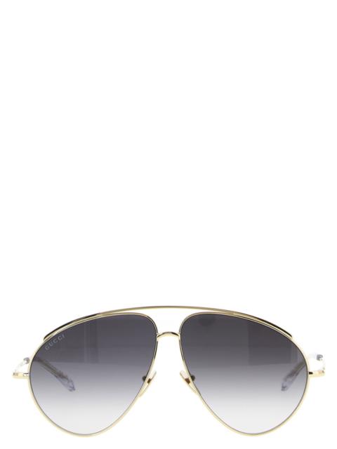 GUCCI Aviator Sunglasses Gold