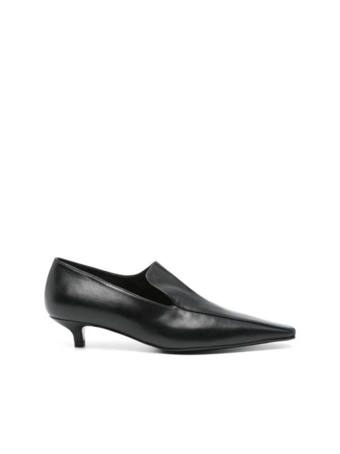 leather loafers