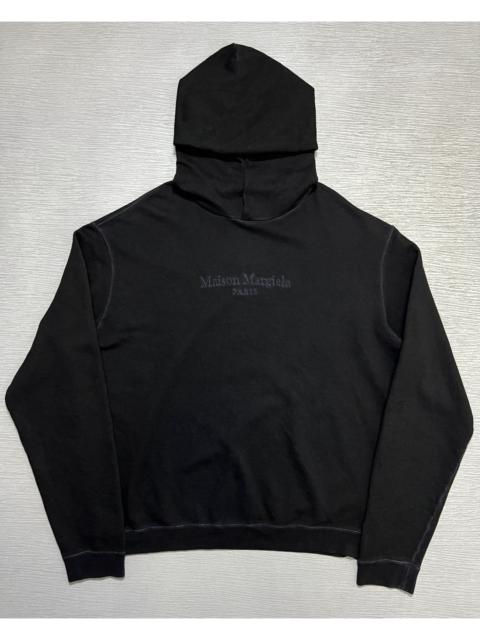 Maison Margiela Logo Oversized Garment Dye Hooded Sweatshirt