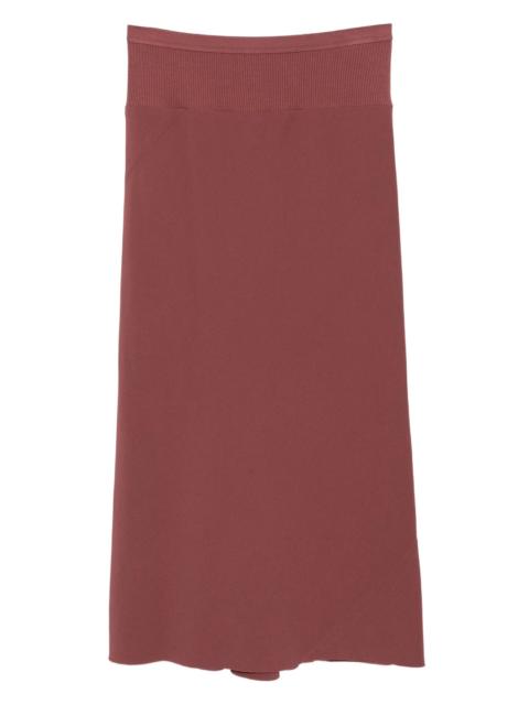 Rick Owens Knee Bias Skirt Heavy Cady