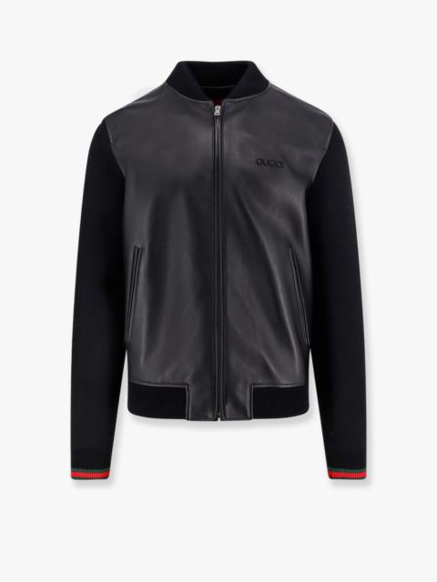 GUCCI Gucci Leather And Wool Jacket