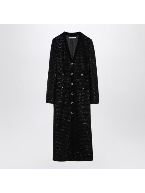 Alessandra Rich sequin tweed midi dress