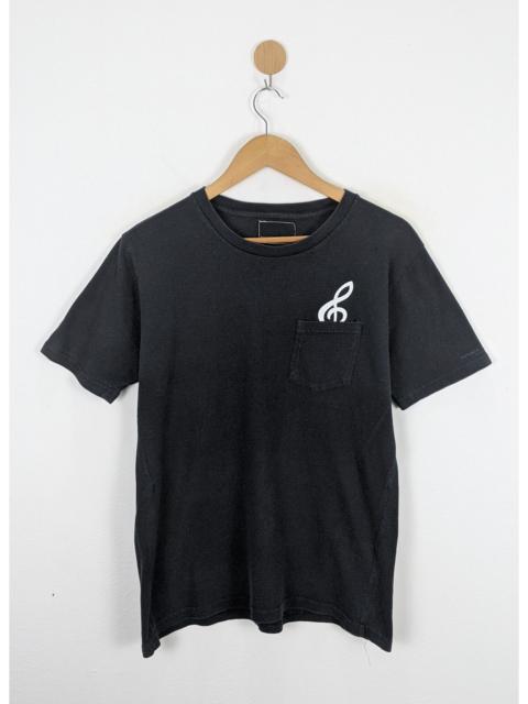 NUMBER (N)INE Number Nine Denim Music Notes Pocket shirt