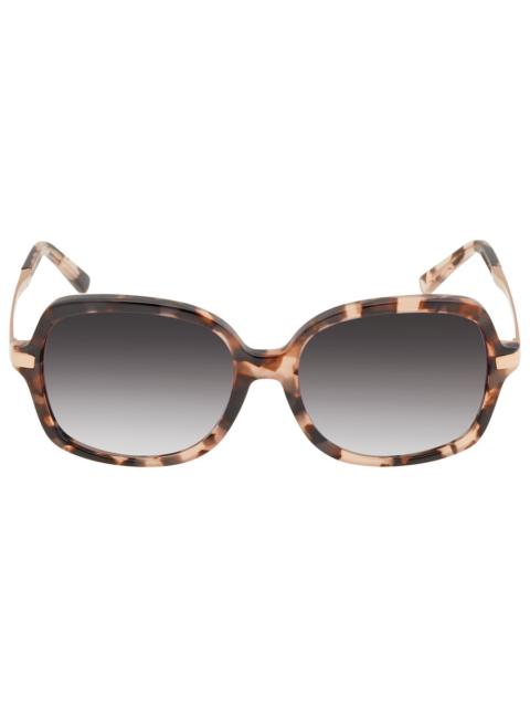 MICHAEL KORS Michael Kors ADRIANNA II Light Gray Gradient Rectangular Ladies Sunglasses MK2024 316213 57