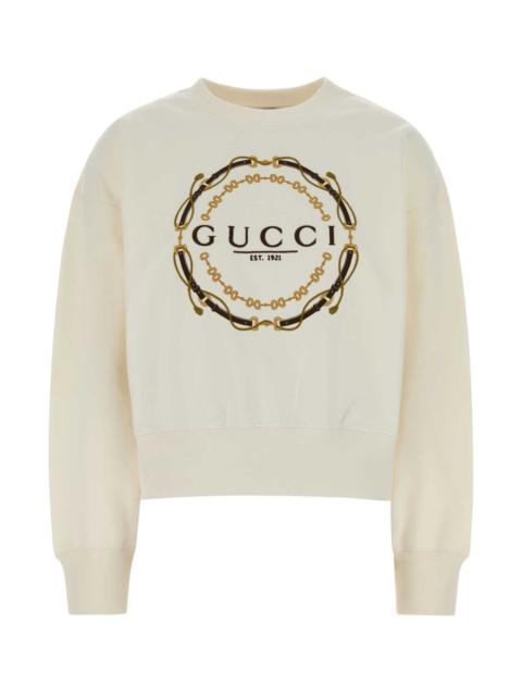 GUCCI Gucci Women Ivory Cotton Sweatshirt