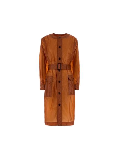 SAINT LAURENT SAINT LAURENT $4100 Caramel Saharienne Nylon Dress New & Aut
