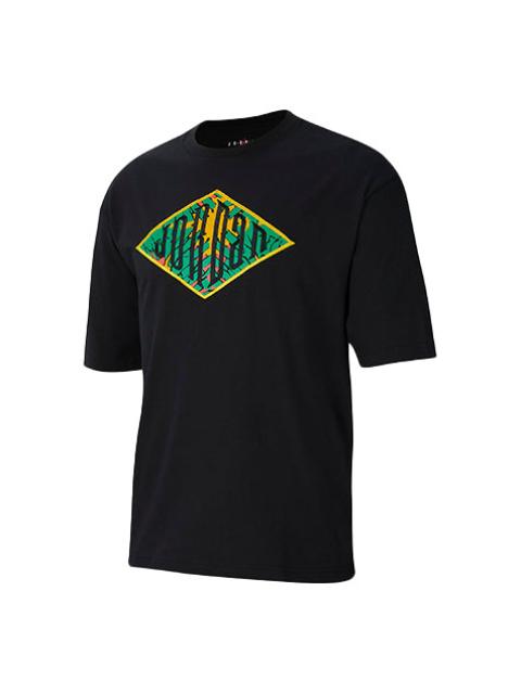 Jordan Air Jordan Sport DNA Embroidered Printing Logo Short Sleeve Black CN3114-010