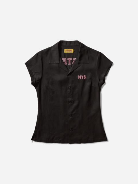 Hysteric Glamour Women's Spook Show Embroidered Bowling Shirt