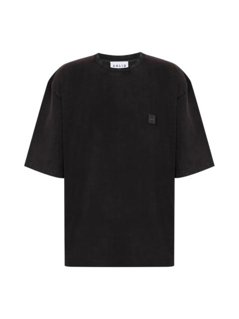 SOLID HOMME Partial Vinyl Records Print Tee