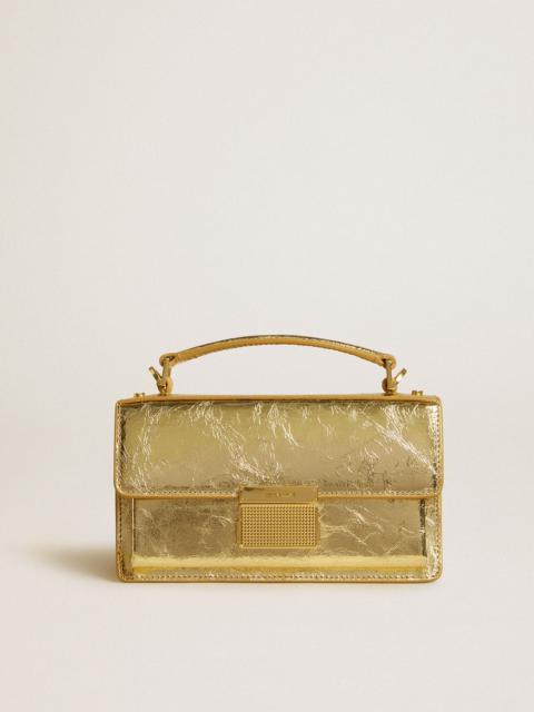 Golden Goose Small Venezia Bag in gold metallic leather with gold details