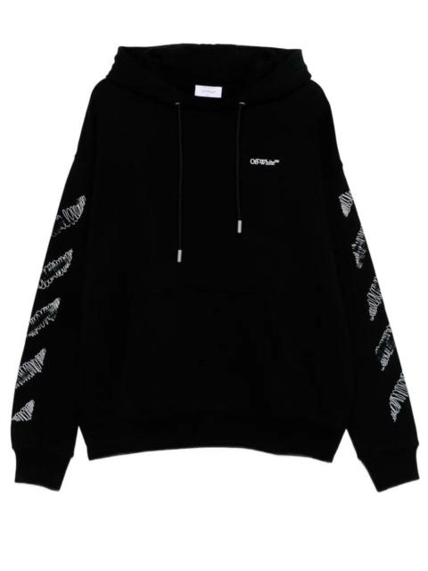 Off-White Off White Men `Scribble Diag Skate` Hoodie