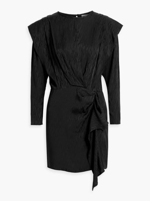 Other Designers Wrap-effect printed crepe mini dress