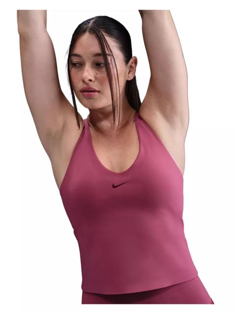 Nike Women's Universa Medium-Support Padded Sports Bra Tank -Beet Purple