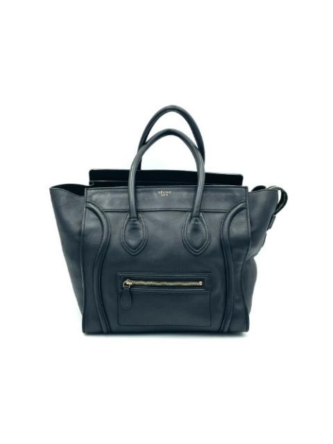 CELINE Celine black leather luggage bag