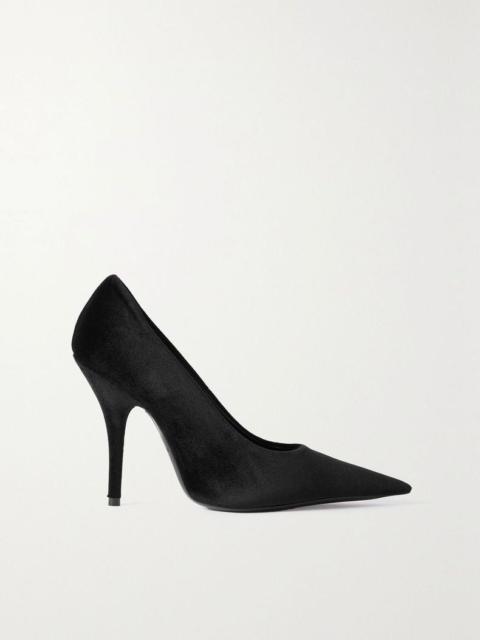 BALENCIAGA Balenciaga Knife Velvet Pumps