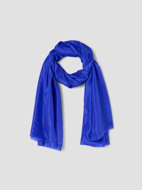 EILEEN FISHER Washed Transitional Silk Parachute Scarf