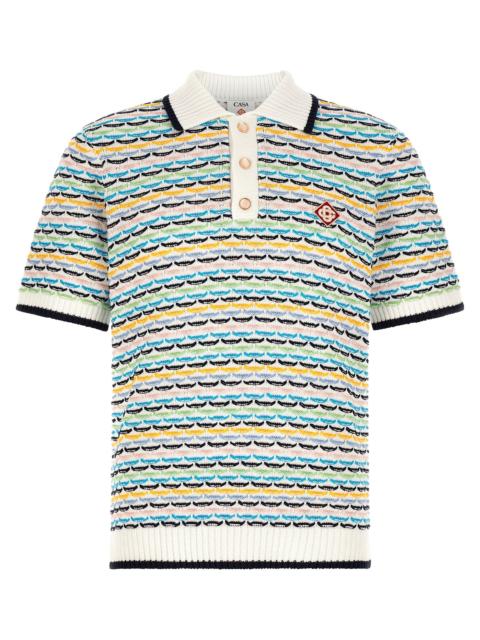 CASABLANCA Casablanca Men 'Tuck Stitch' Polo Shirt