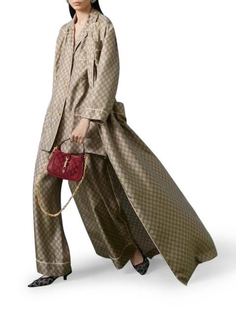 GUCCI GG SUPREME SILK TROUSERS