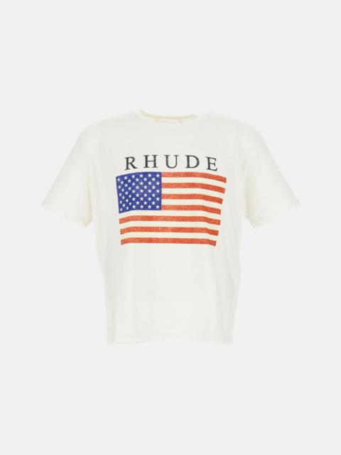 Rhude Rhude Men Usa Flag Slub Tee