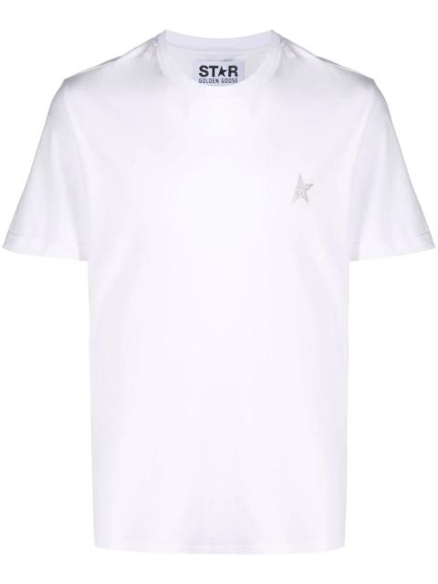 Golden Goose glitter logo-print short-sleeve T-shirt