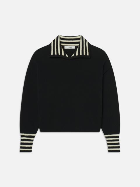 FRAME The Sailor Pullover in Black Multi