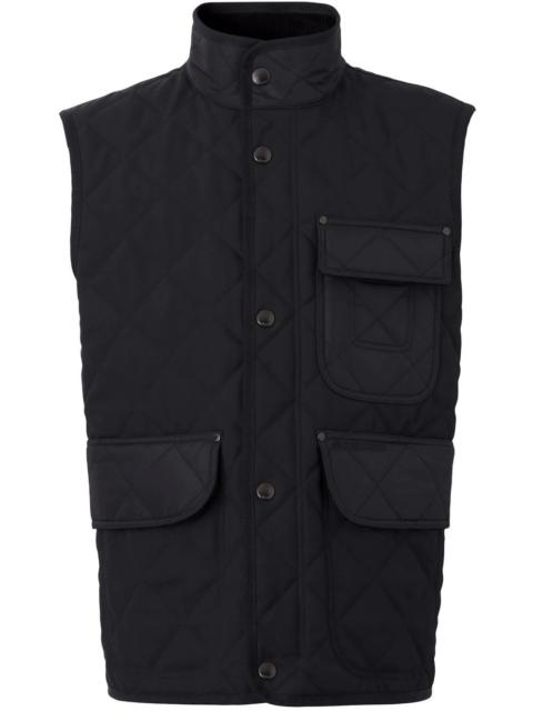 Burberry diamond-quilted Vintage Check lined gilet