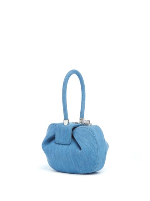 GABRIELA HEARST Demi Bag in Light Blue Recycled Cotton Linen Denim
