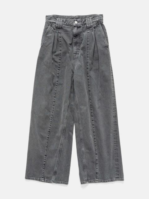 YOKE Vintage Wash Denim 3Pleated Wide