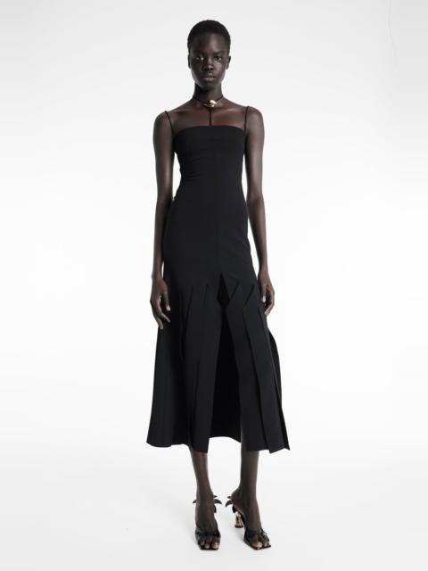 A.W.A.K.E. MODE LIP CHOKER DRESS BLACK