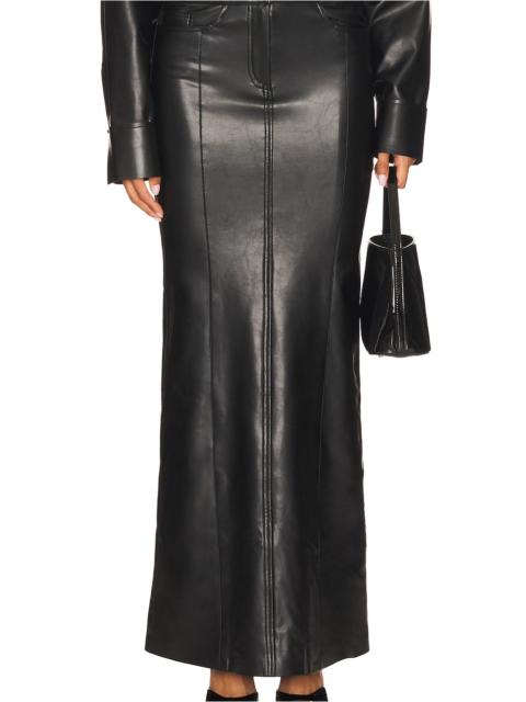 NORMA KAMALI Straight Jean Skirt To Floor