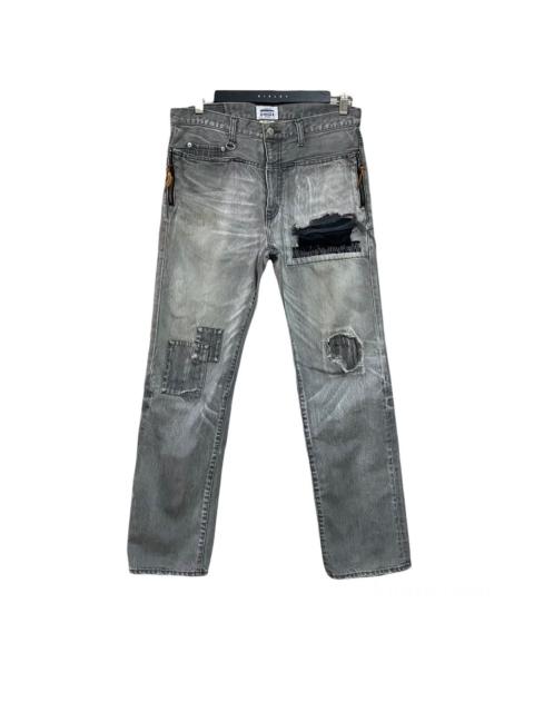 Other Designers QUENCHLOUD - Japanese Brand QUENCH Distressed Patchwork Neighborhood