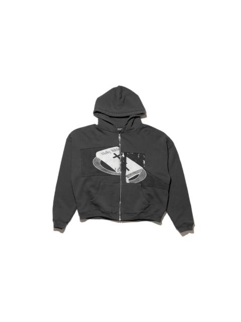 Enfants Riches Déprimés HOLY BIBLE "ASSEMBLAGE" BAGGY ZIP HOODIE (BLACK)