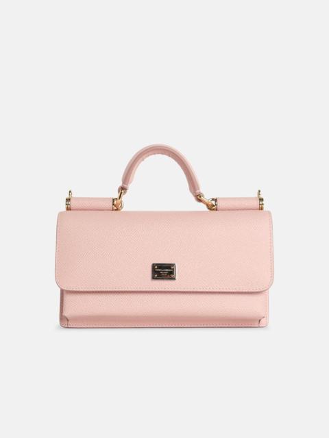 Dolce & Gabbana MINI 'BAG' CALF LEATHER 'DAUPHINE' PINK