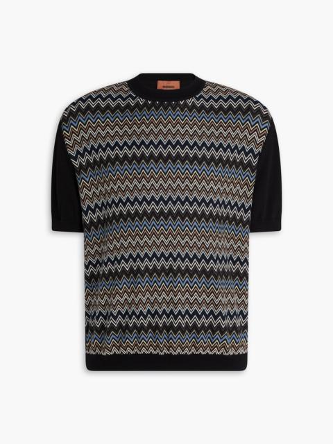 Missoni Crochet-knit cotton T-shirt