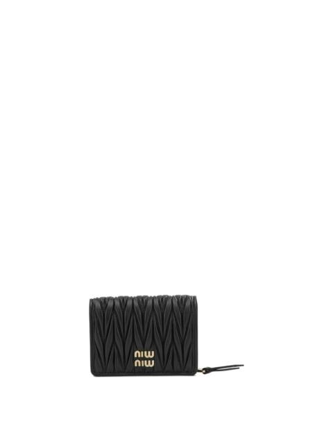 Miu Miu Miu Miu Quilted Nappa Leather Wallet