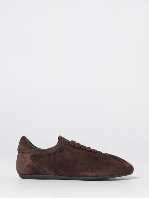 Dolce & Gabbana DOLCE & GABBANA Suede Low-Top Sneakers with Embossed Logo
