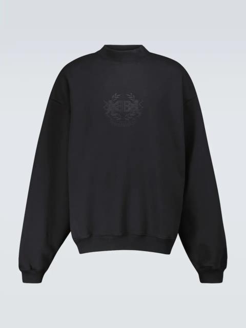 BALENCIAGA Lion's Laurel cotton sweatshirt